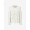 Cc Collect Gold Button Tweed Jacket C261msf001c