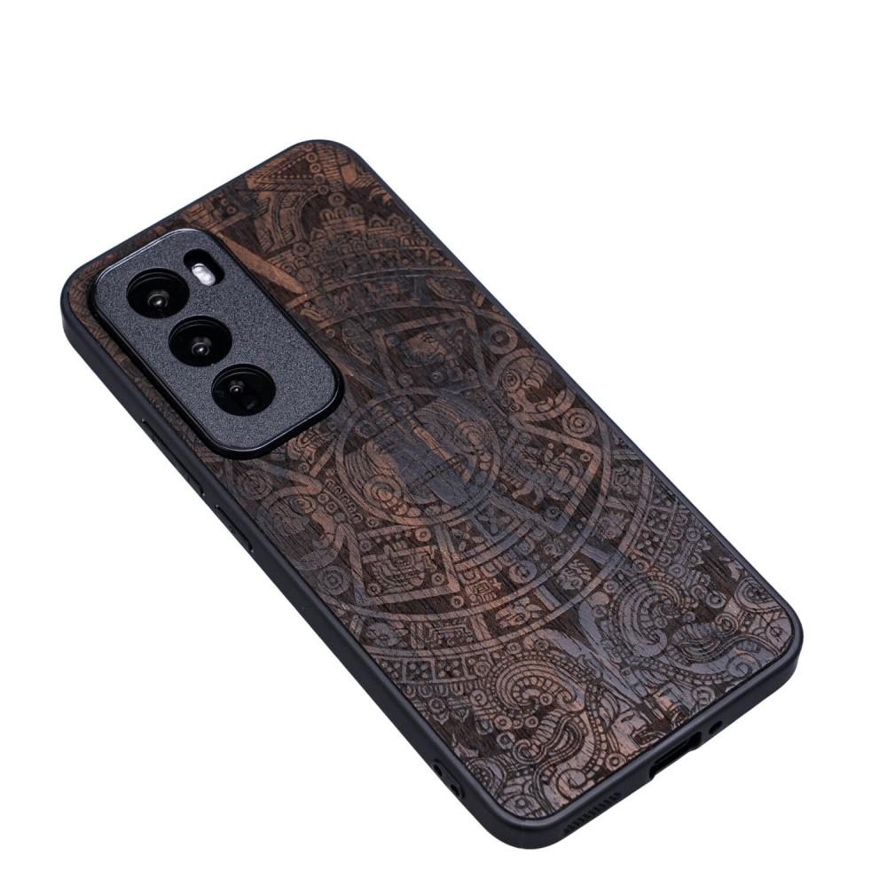 Bewood Wooden Case for Oppo Reno 12 Pro 5G Aztec Calendar Ziricote
