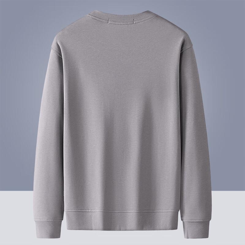 

Septwolves Men s Embroidered Terry Round Neck Long Sleeve T-Shirt 3XL