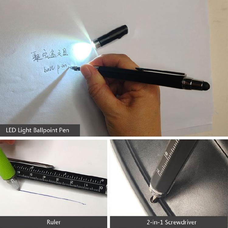 Multitool Pen Gift Pen Ballpoint Pen with Light Screwdriver Pen Magnetic Tool Pen Cool Gift for Him Father