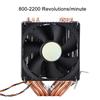 Quiet 4pin 6 Heatpipe CPU Cooler Dual tower Air Cooling 800 2200 Revolution Heatpipe CPU Cooler