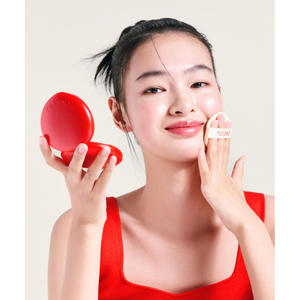 Tocobo Apple Dewey Fit Cushion Project  Main Product+refill   + Mini Suncream+star Key Ring 