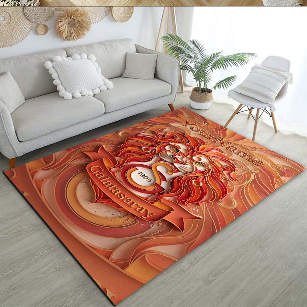 Galatasaray Customize Your Name Floor Rug Office Rug Perfect For Bedrooms Study Room Living Rooms Entryway Antislip Rug Anime Office Decor