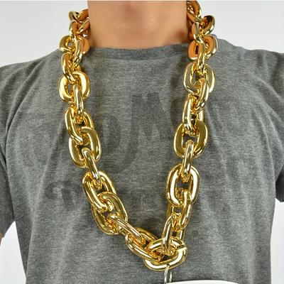 Gouden Dikke Ketting voor Mannen, Hangerketting in Hip-Hop Stijl