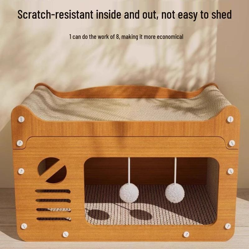 Langlebige Kratzmatte und Bett für Katzen - Ganzjahres-Kratzschutz für Sofa und Spielzeug