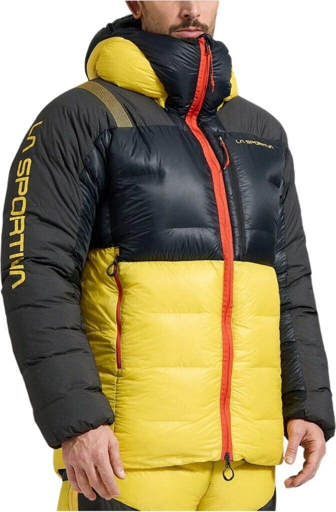 Jacket La Sportiva Olympus Tech Down Parka Black-yellow K00Y00