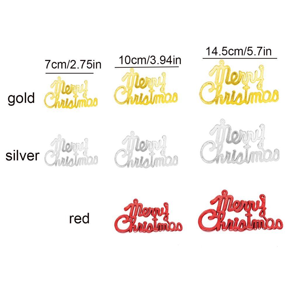 10pcs Decorative Christmas Letter Sign Pendant Hanging Merry Christmas Letter Ornament  Window