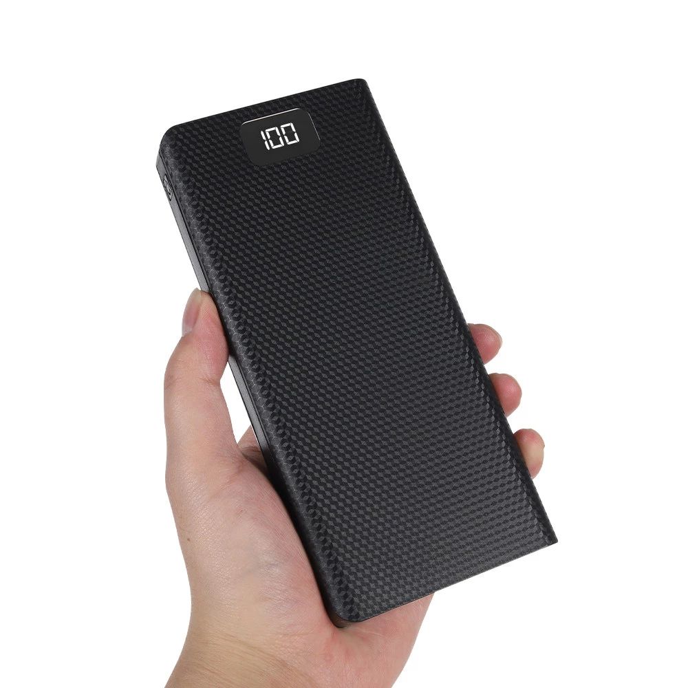 LCD Digital Display Battery Charger Box Power Bank Shell Power Bank Case Battery Storage Boxes