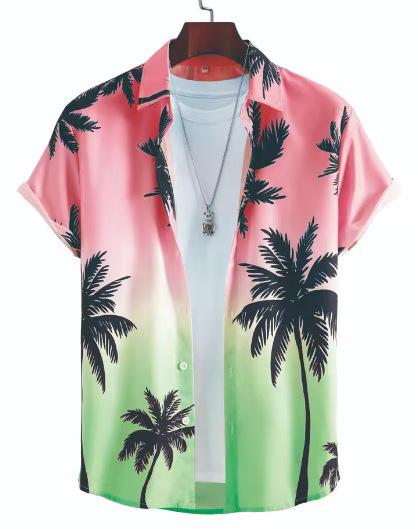 3D Koeienprint Heren Korte Mouw Zomer Zomer Heren Casual Shirt Buiten Straatmode Heren Korte Mouw