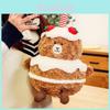 Adorable Creative Cake Bear Plush Toy Soft Stuffed Animal Ideal Birthday Gift