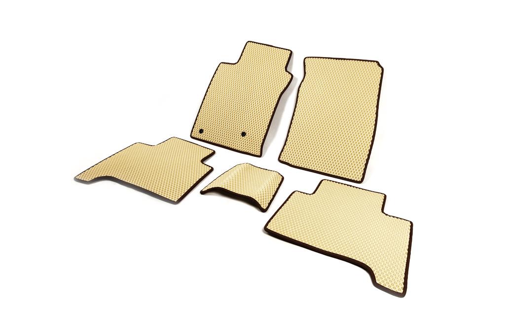 EVA Mats (2 Rows, Beige) for Toyota Land Cruiser Prado 120