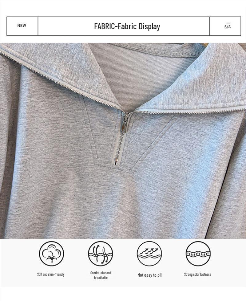 Plus Size Women's Stylish Slimming Hoodie and Long Pants Casual Set (Sizes 200-300 Jin)