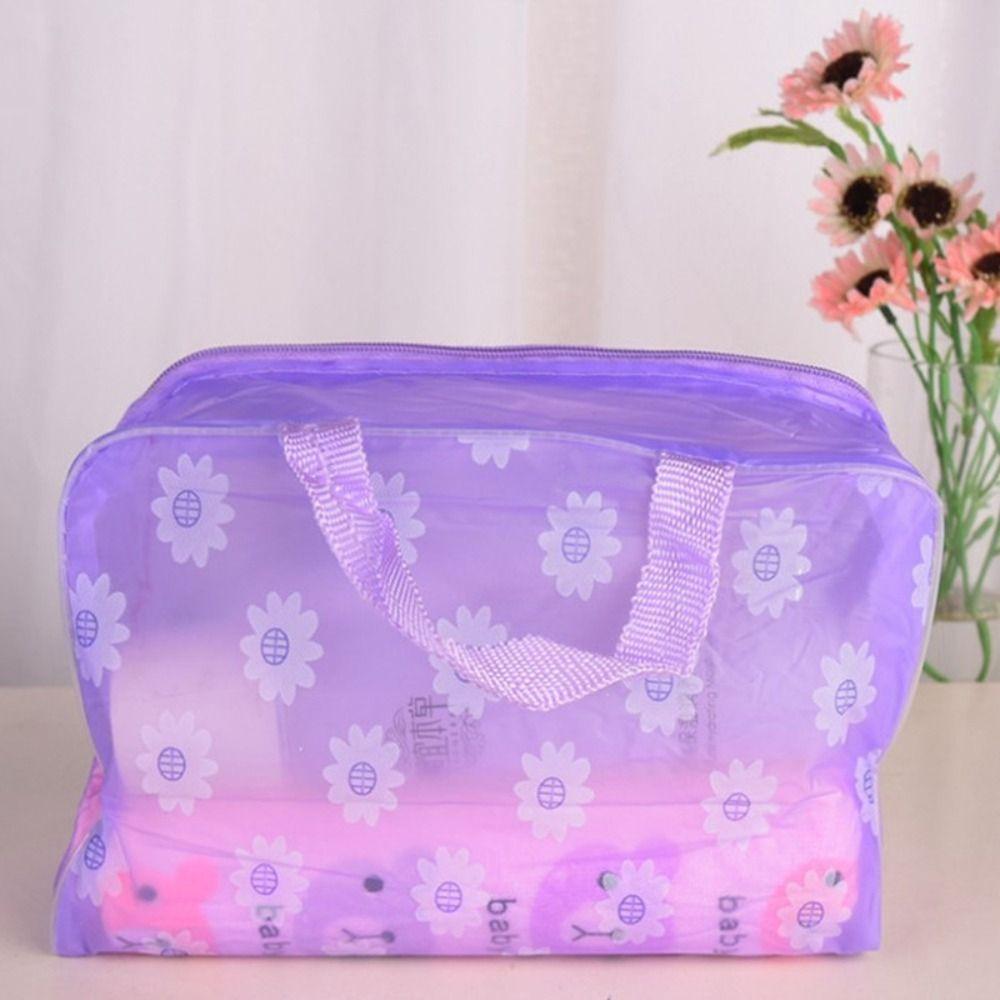 Pouch Handbag Zipper PVC Travel Cosmetic Bag Make Up Bag Swimming Bags Bathing Storage Bag