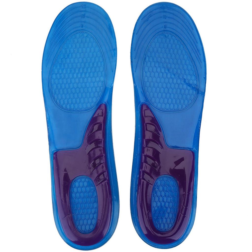 Unisex Sports Shoe Pads Silicone Soft Anti Shock Insloes Foot  or (S)
