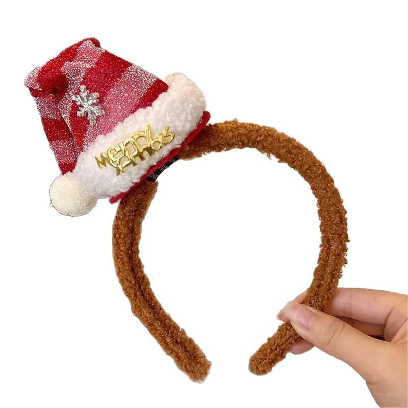 2025 New Cute Christmas Hat Hair Clip & Headband for Women: Festive Girlish Hair Accessories