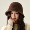 Knitted Fisherman Hat Women's Autumn Winter Ear Protection Bucket Hat Basin Hat