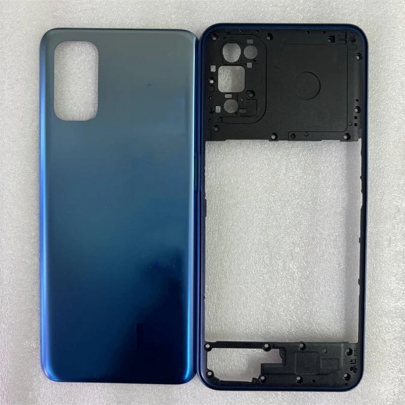 For Realme 7 5G RMX2111 Phone Housing Middle Frame Battery Cover Back Rear  Housing Case Repair Parts(Without side keys)