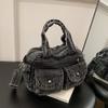 Vintage Denim Women's Bag Large Capacity Stitching Tote Women's Bag