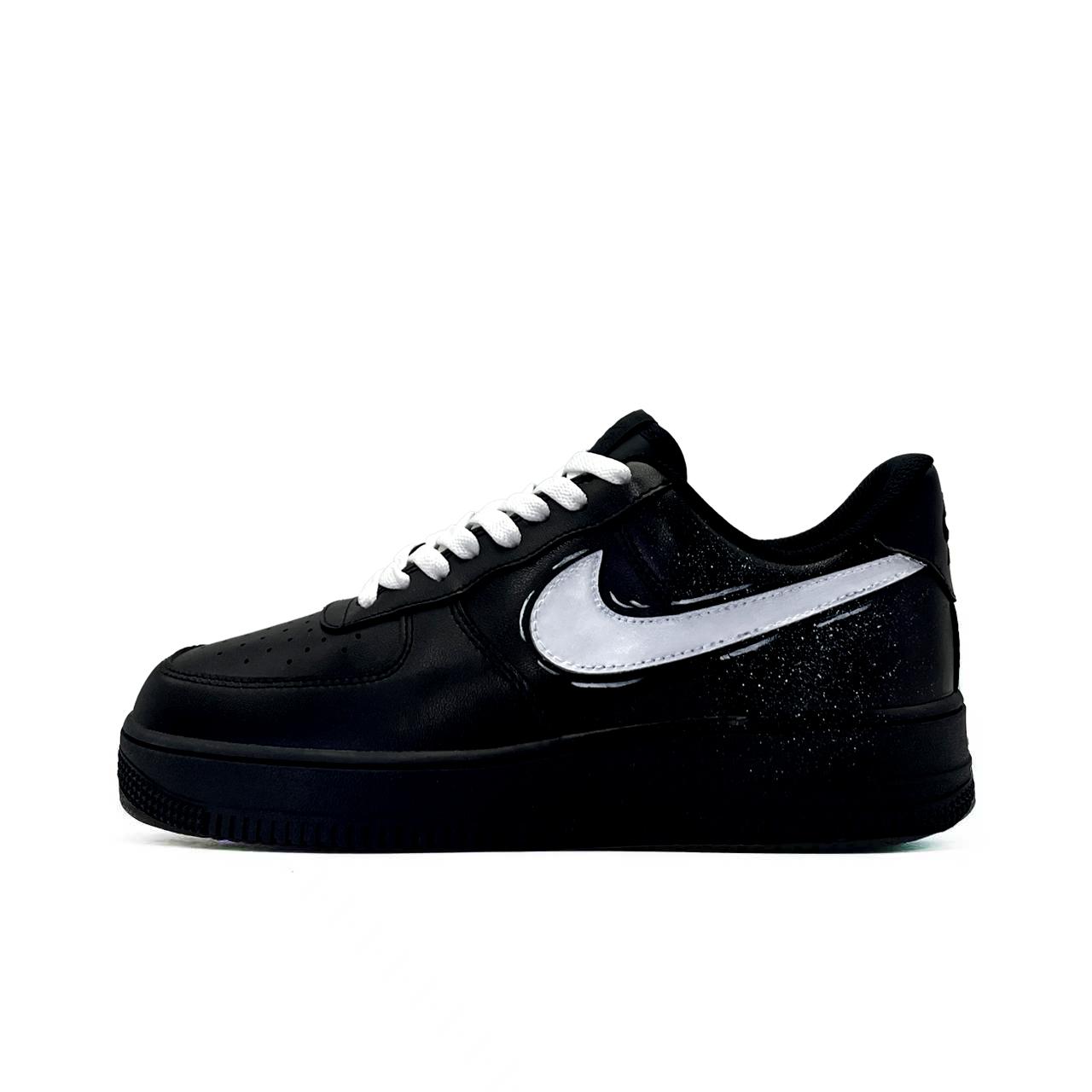 

Nike Air Force 1 Ink White Leather Cushioning Abrasion Resistant Low top Skateboard Shoes Unisex Black White CW2288-001(Team1356-) 44.5