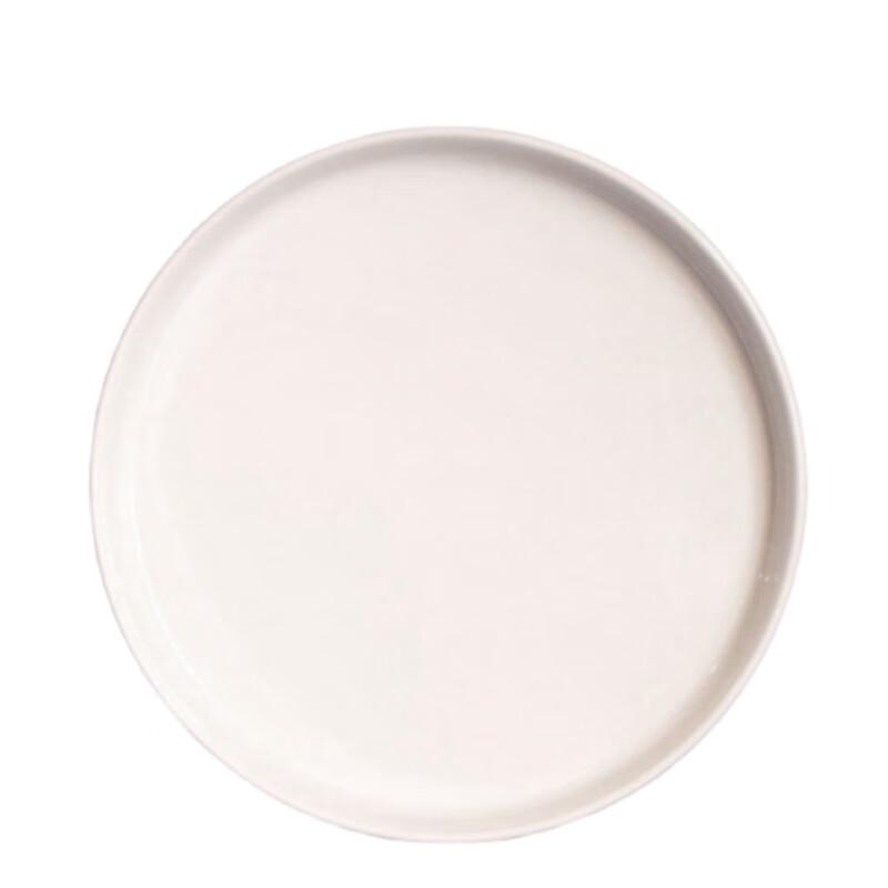DISHJOY Melamine White Thickened High-Footed Round Dinner Plates 7 Inches
