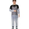 Waterproof Transparent PVC Apron 43" x 31" Unisex Heavy Duty Aprons Clear Plastic Oil Stain Resistant Aprons for Kitchen