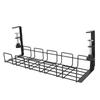 Under Desk Cable   40.5CM Steel Space Saving Strong Load Bearing Desk Wire Management Tray for   Worktop