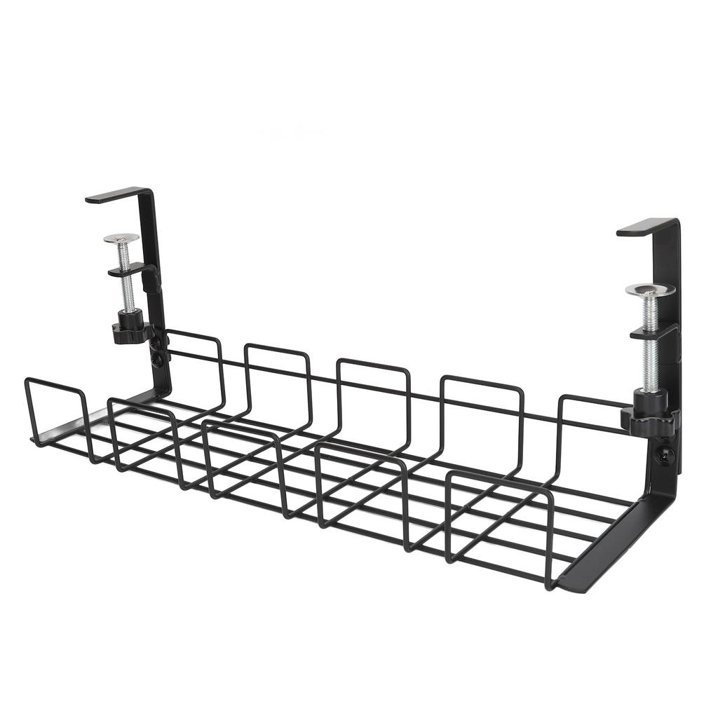 Under Desk Cable 40.5CM Steel Space Saving Strong Load Bearing Desk Wire Management Tray for Worktop