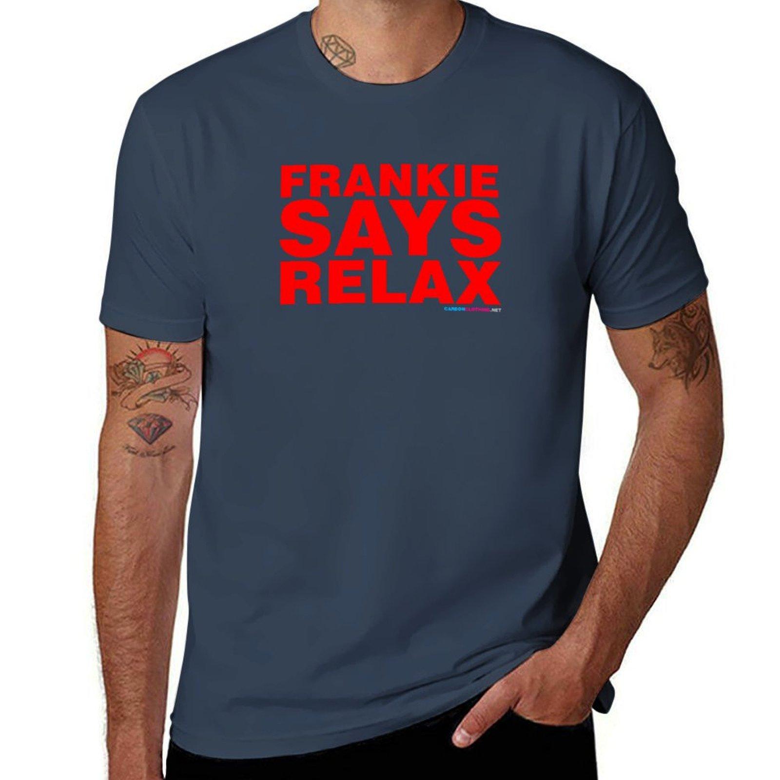 Frankie Says Relax Tshirt Relaxed Fit Casual Short Sleeve Top S