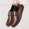 Fashion Mens Handmade Casual Shoes High Quality Soft Sole Business Style Formal Loafers Elegant Classic Round Toe Daily Social Men Shoes