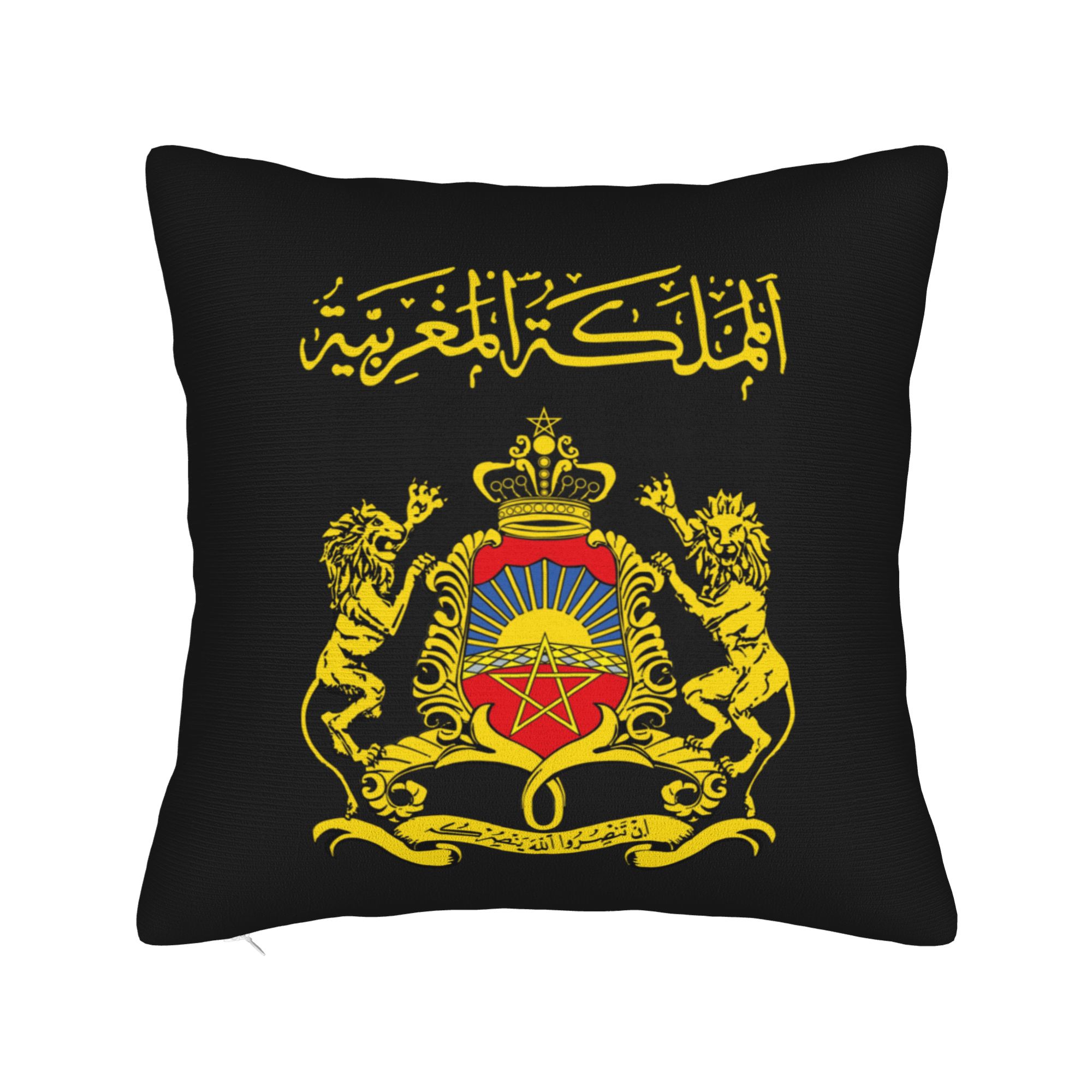 Moroccan Flag Square Pillow Case Polyester Cushions for Sofa Morocco  4545cm Pillowcase 30x30cm 12x12in