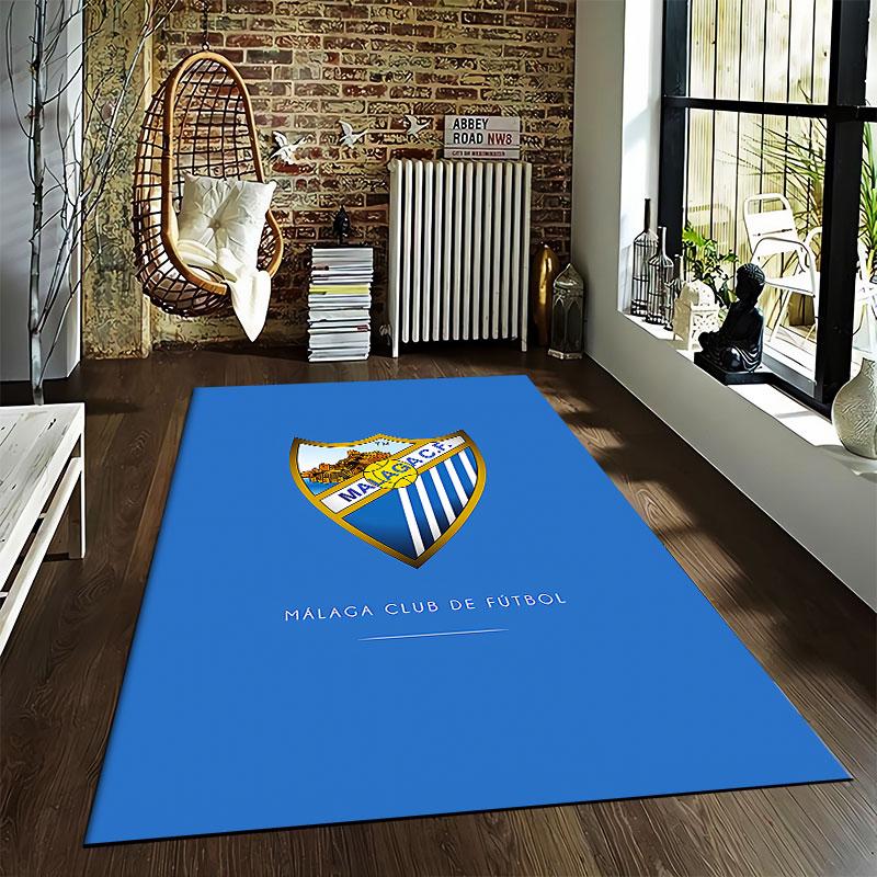 Málaga C.F. Logo Carpet suitable as a non-slip mat for the living room or bedroom sofa