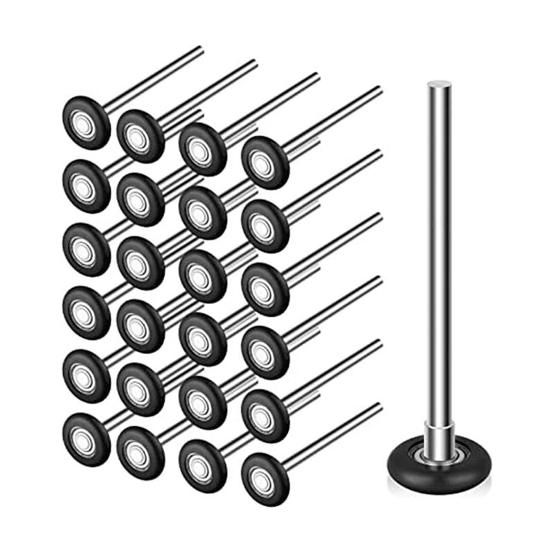 2025+ 12 Pcs Nylon Garage Door Roller 2 Inch Quiet Garage Rollers Bulk 6200ZZ Bearing Replacement for Garage Door Supplies