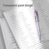 Deli A4 Transparent Pull Rod Clip Folder (10-pack)
