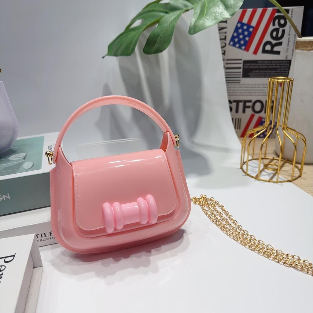 Jelly Bag Portable Shoulder Oblique Span Children'S Pvc Bag Change Bag Children'S Bag