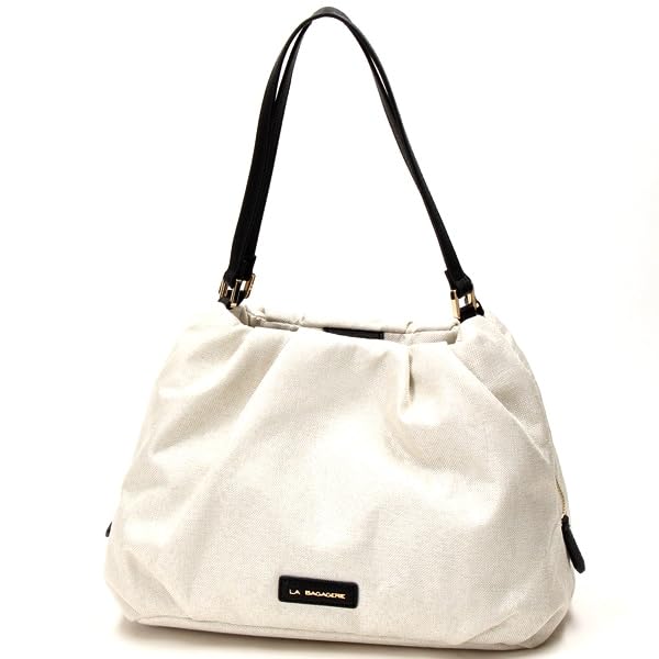 

[Lava Gerry] Natural Tuck Tote Bag, White (30)