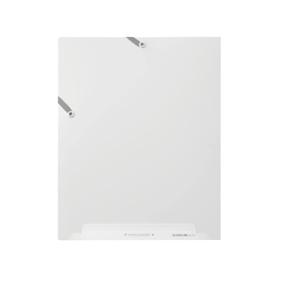King Jim Clear File Folder, Document Sorting File, 8-Pocket, A4 Portrait, White, 191-W
