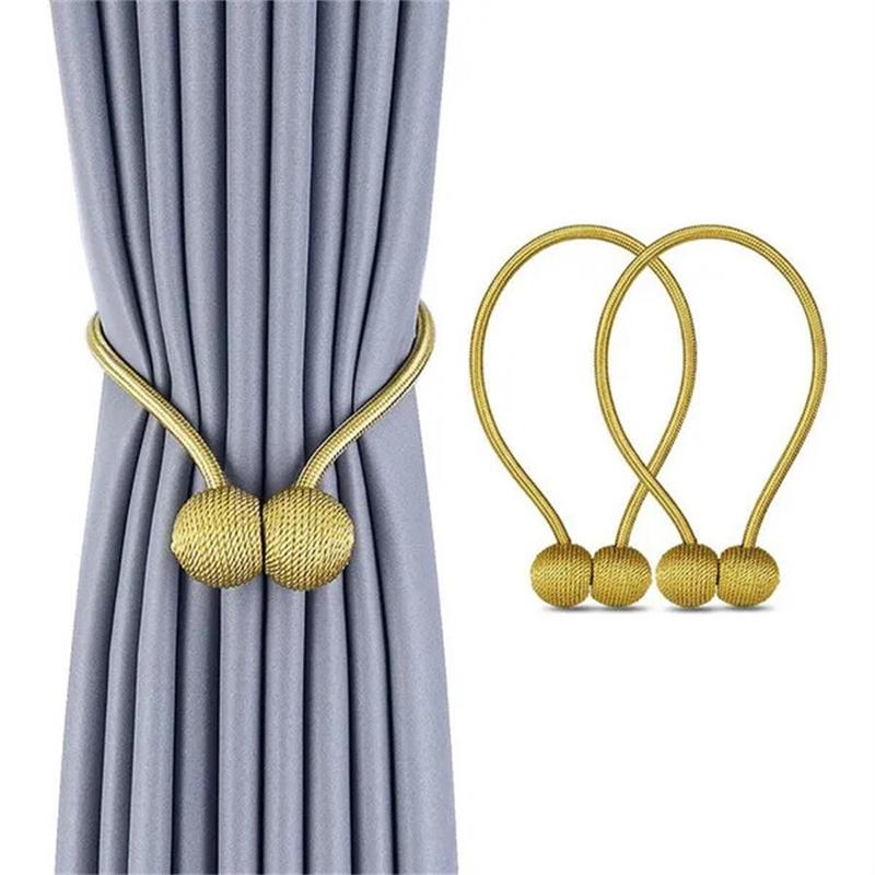 Magnetic Curtain Tieback, 2 Counts Modern Simple Curtain Tieback, Window Curtain Tieback, Home Decor for Living Room Bedroom