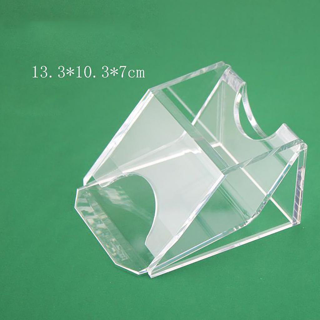 1 Deck Acrylic Playing Card Dealing Shoe Pokers Dealer Playing Card Dealing Shoe Casino Game Table Accessory Enduring