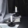 Romantic Iron Candlestick Stand Small Wedding Candle Tray Retro Teacup Candle Holder  Dinning Decor