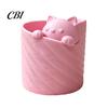 Pen Container 3D Printed Holder, Cat Shape Large Capacity Hollow Barrel Desk Organizer for Gel Pens Pencils Makeup Brushes, Cute Girlish Decor