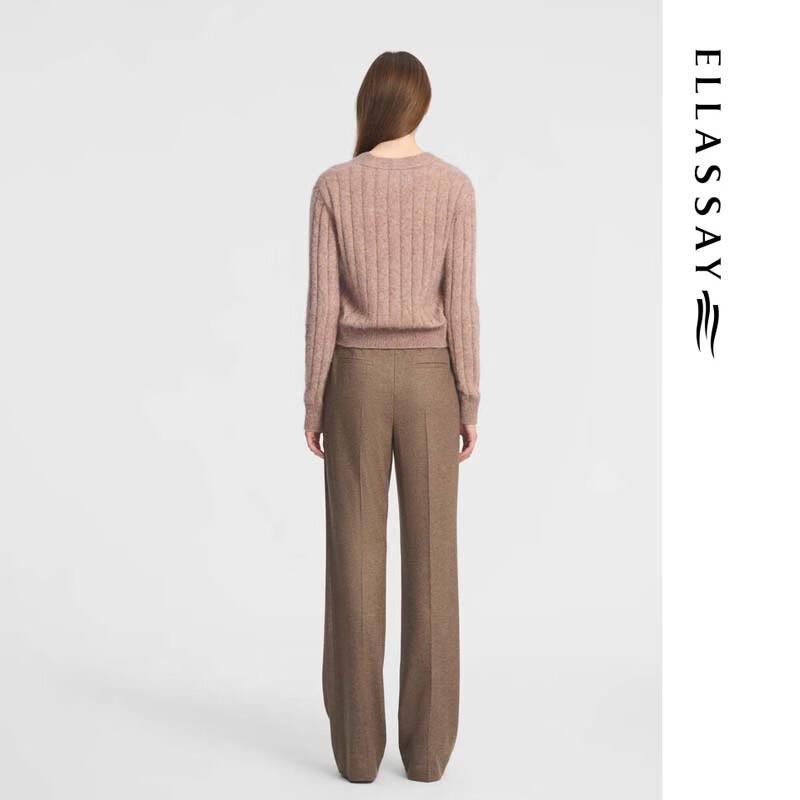 ELLASSAY Women's V-Neck Knit Sweater