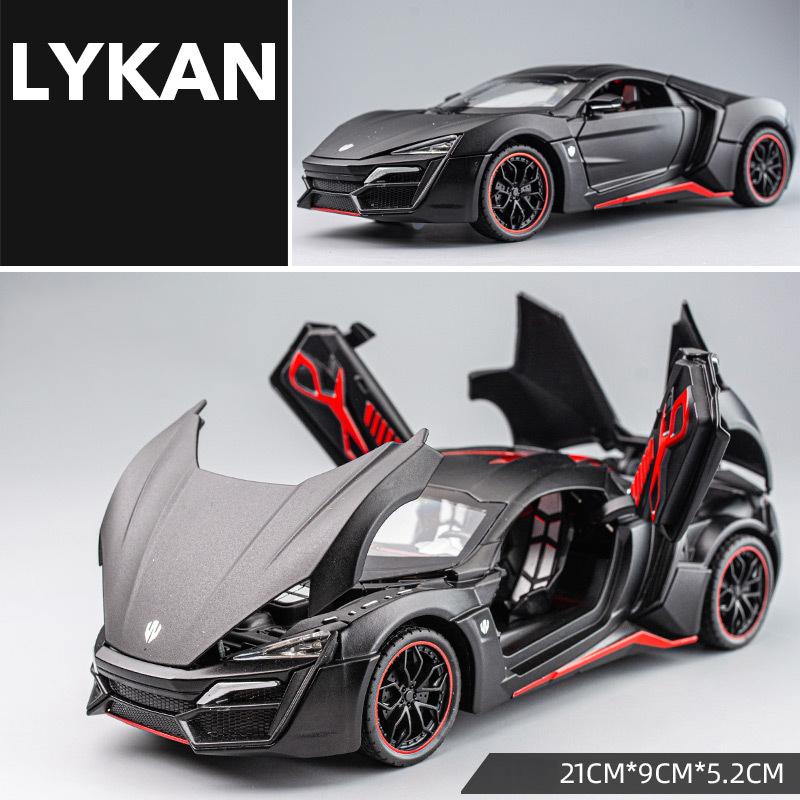 1/24 Lykan Hypersport Supercar Model Diecasts & Toy Vehicles Toy Car Metal Collection Toy Kid Toys for Children Kids Gifts