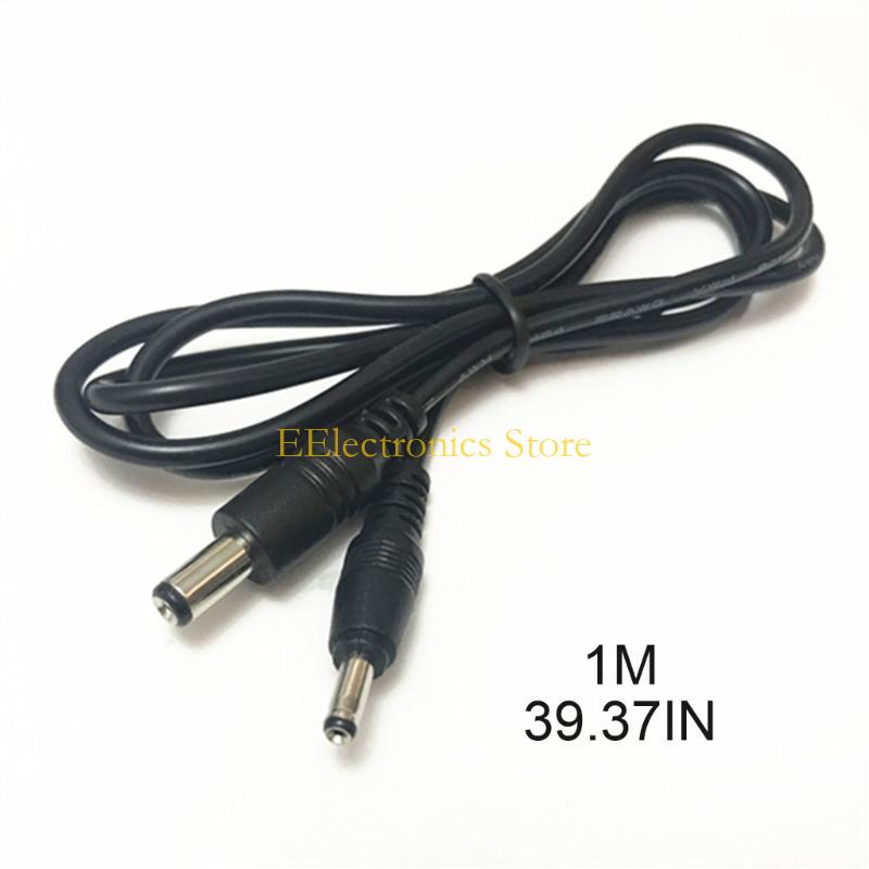B03C 5.5x2.1mm Male Plug To 3.5x1.35mm Male Plug CCTV Power Cable Cord Adapter for Various Electronic Devices