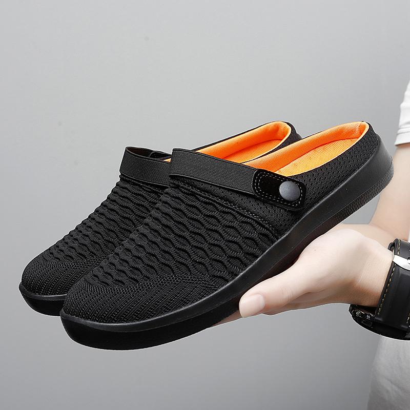 Slip On Shoes Men Women Flat Sandals Casual Indoor Home Slippers Summer Breathable Mesh Shoes Beach Plus Big Size 54 53 52 51 50