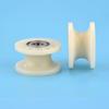 1Pcs Mechanical Pulley Grooved Wheel 608Zz Dual Bearing Rolling Pulley Wheel Round Wheel Roller 8*42*24Mm