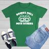 Drinks Well With Others Sarcastic Novelty Graphics Funny Womens T-Shirt