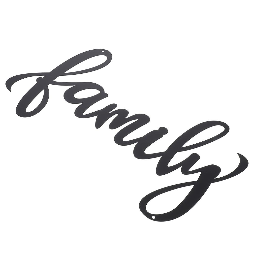 Ornament Decor Iron Letter Pendant Letters Sign Unique Wall Backdrop Craft Metal for Home Black Adornment