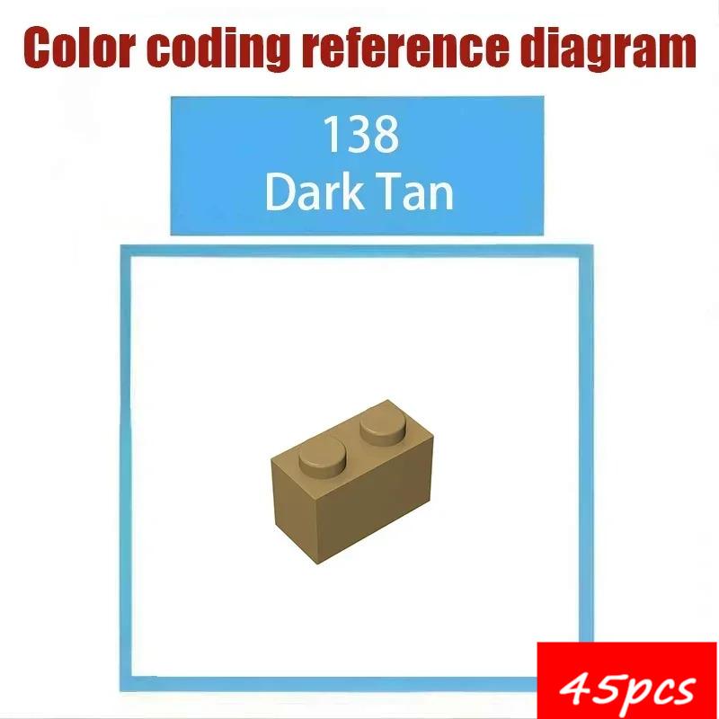 45PCS High-Tech Assemble Particle 6143 6116 39223 3941 2x2 Cylindrical Building Blocks Kit Part Idea DIY Toys For Children Gifts