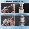 Pipe Thread Cutting Tool,Pipe Threading Tool for Internal & External PVC Plastic Pipe 1/2" 3/4" Pipe Threader
