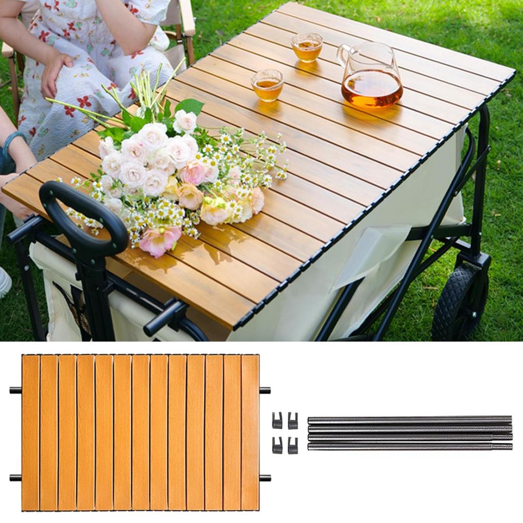 Versatile Portable Camping Table Foldable Carbon Steel Sturdy Outdoor Furniture for Picnic Beach Park Barbecue